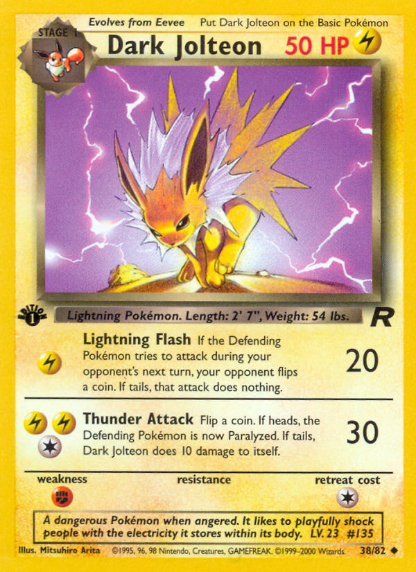 Pokemon | Dark Jolteon (38/82) [Team Rocket 1st Edition] | The Nerd Merchant