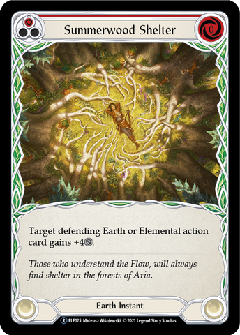 Flesh and Blood TCG | Summerwood Shelter (Red) [U-ELE125] (Tales of Aria Unlimited)  Unlimited Rainbow Foil | The Nerd Merchant