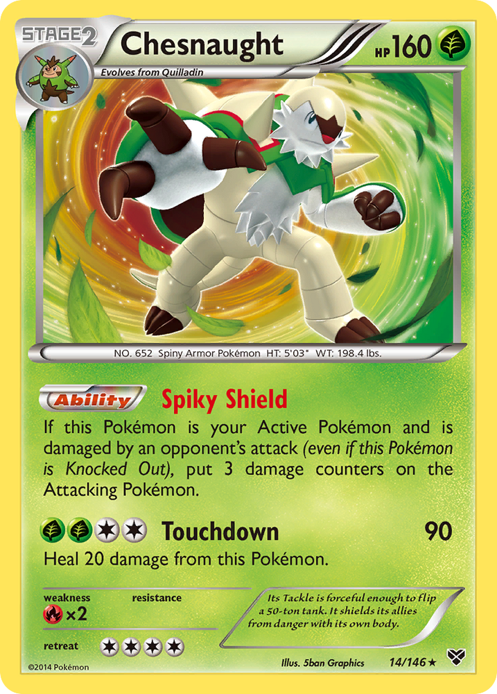 Pokemon | Chesnaught (14/146) [XY: Base Set] | The Nerd Merchant