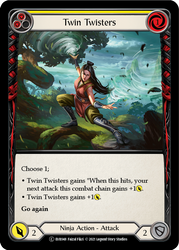 Flesh and Blood TCG | Twin Twisters (Yellow) [EVR048] (Everfest)  1st Edition Rainbow Foil | The Nerd Merchant
