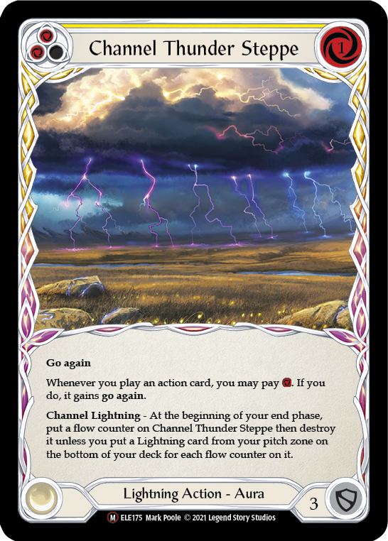 Flesh and Blood TCG | Channel Thunder Steppe [U-ELE175] (Tales of Aria Unlimited)  Unlimited Rainbow Foil | The Nerd Merchant