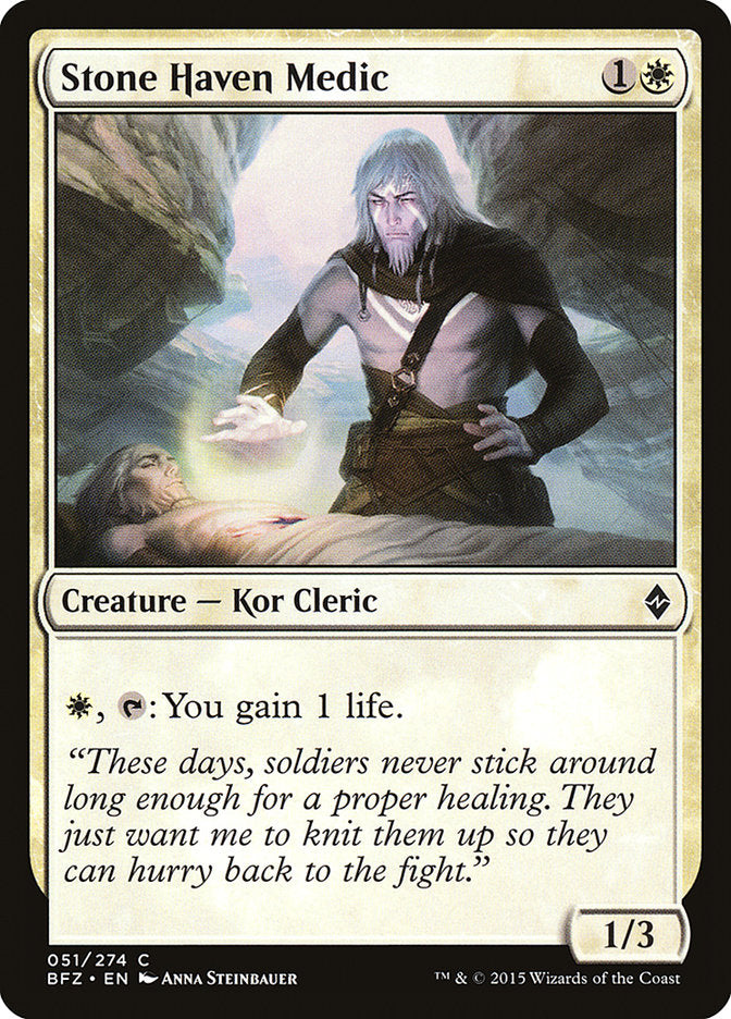 Magic | Stone Haven Medic [Battle for Zendikar] | The Nerd Merchant