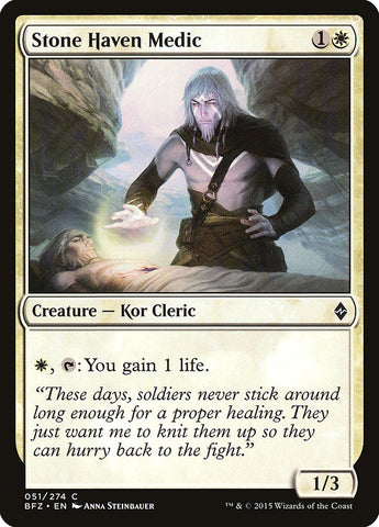 Magic | Stone Haven Medic [Battle for Zendikar] | The Nerd Merchant