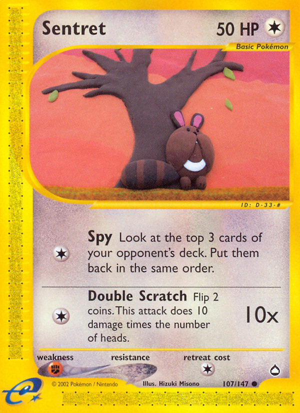 Pokemon | Sentret (107/147) [Aquapolis] | The Nerd Merchant
