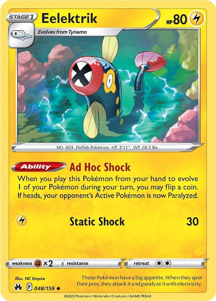 Pokemon | Eelektrik (048/159) [Sword & Shield: Crown Zenith] | The Nerd Merchant