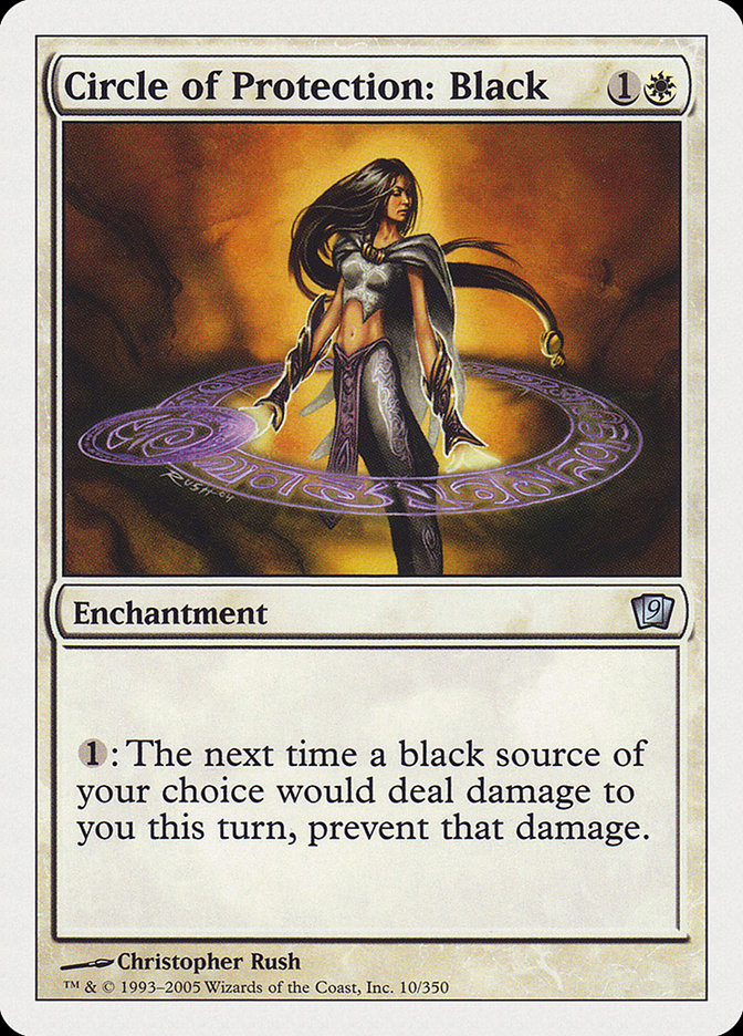 Magic | Circle of Protection: Black [Ninth Edition] | The Nerd Merchant