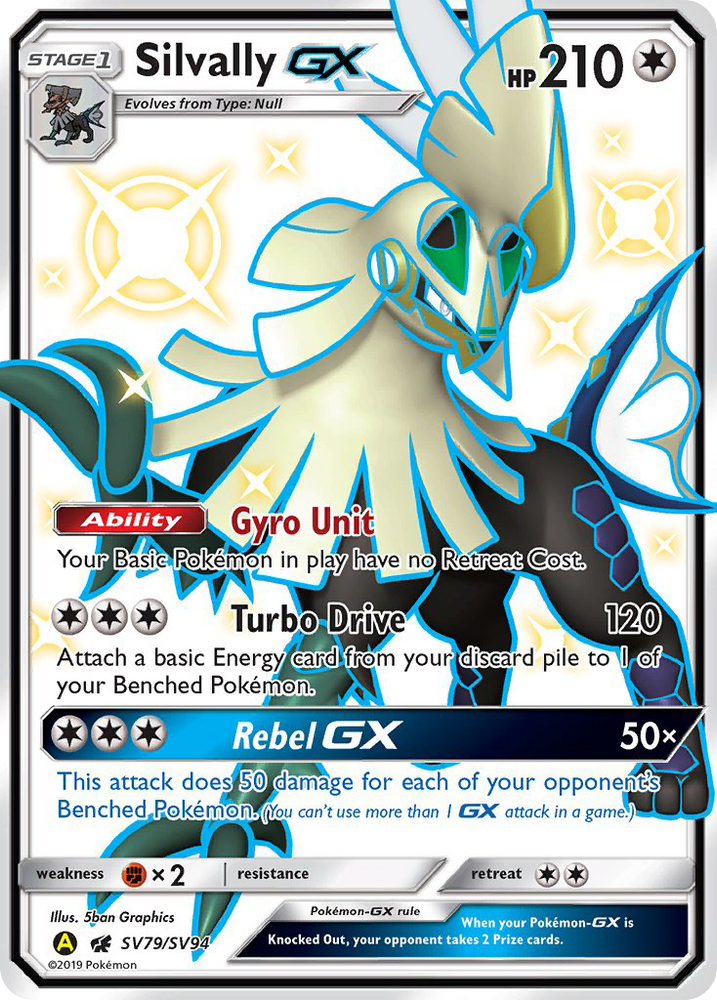 Pokemon | Silvally GX (SV79/SV94) [Sun & Moon: Hidden Fates - Shiny Vault] | The Nerd Merchant