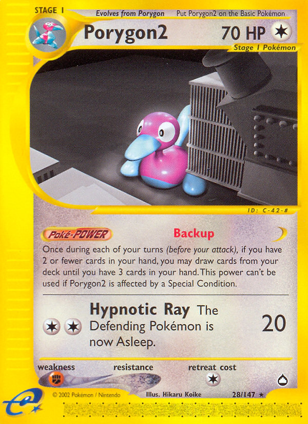 Pokemon | Porygon2 (28/147) [Aquapolis] | The Nerd Merchant