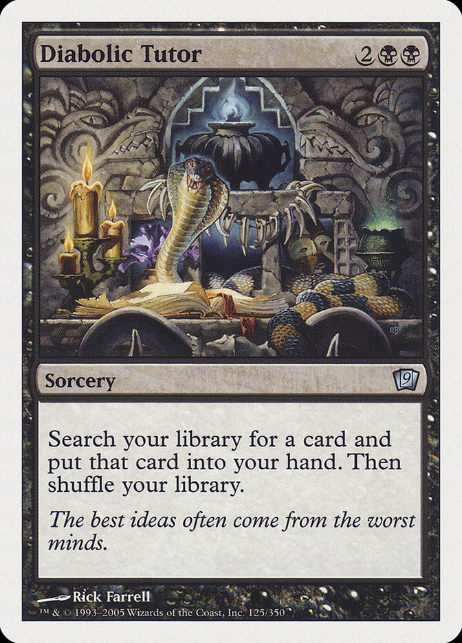 Magic | Diabolic Tutor [Ninth Edition] | The Nerd Merchant