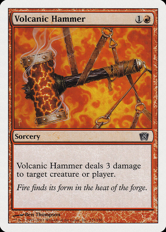 Magic | Volcanic Hammer [Eighth Edition] | The Nerd Merchant