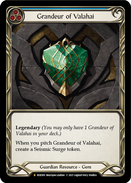 Flesh and Blood TCG | Grandeur of Valahai [EVR000] (Everfest)  1st Edition Cold Foil | The Nerd Merchant