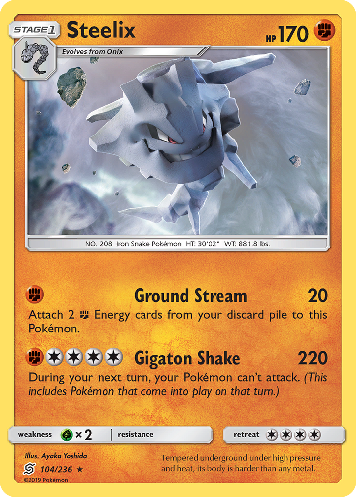 Pokemon | Steelix (104/236) [Sun & Moon: Unified Minds] | The Nerd Merchant
