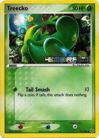 Pokemon | Treecko (70/106) (Stamped) [EX: Emerald] | The Nerd Merchant