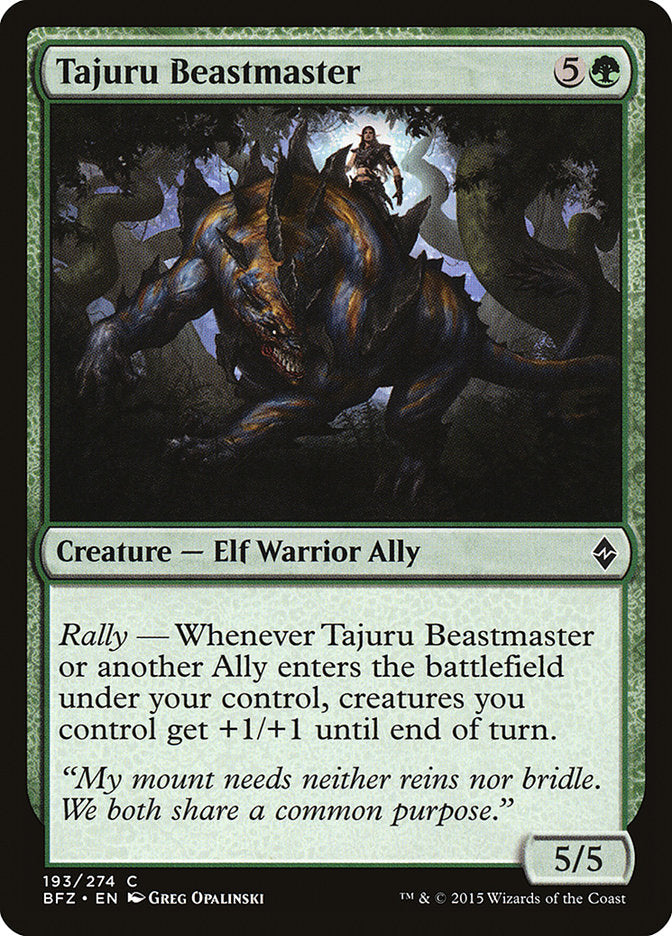 Magic | Tajuru Beastmaster [Battle for Zendikar] | The Nerd Merchant