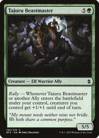 Magic | Tajuru Beastmaster [Battle for Zendikar] | The Nerd Merchant
