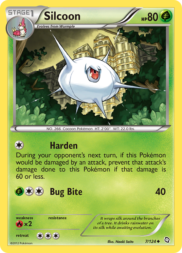 Pokemon | Silcoon (7/124) [Black & White: Dragons Exalted] | The Nerd Merchant