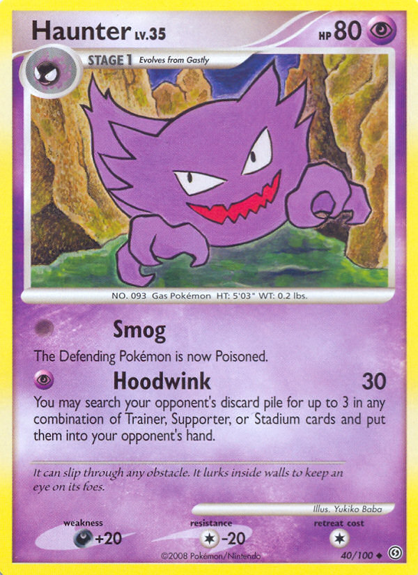 Pokemon | Haunter (40/100) [Diamond & Pearl: Stormfront] | The Nerd Merchant