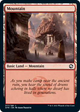 Magic | Mountain (277) [Dungeons & Dragons: Adventures in the Forgotten Realms] | The Nerd Merchant