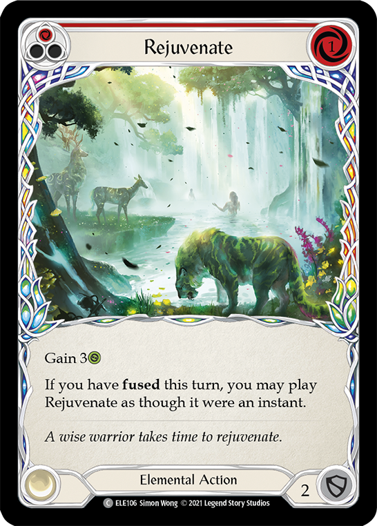 Flesh and Blood TCG | Rejuvenate (Red) [ELE106] (Tales of Aria)  1st Edition Rainbow Foil | The Nerd Merchant