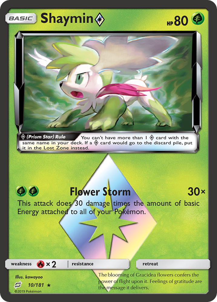 Pokemon | Shaymin (10/181) (Prism Star) [Sun & Moon: Team Up] | The Nerd Merchant