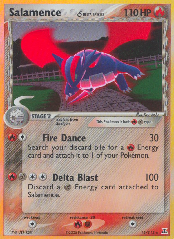 Pokemon | Salamence (14/113) (Delta Species) [EX: Delta Species] | The Nerd Merchant