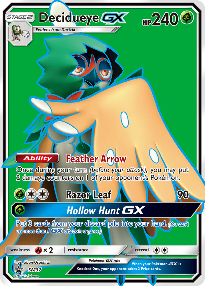 Pokemon | Decidueye GX (SM37) [Sun & Moon: Black Star Promos] | The Nerd Merchant