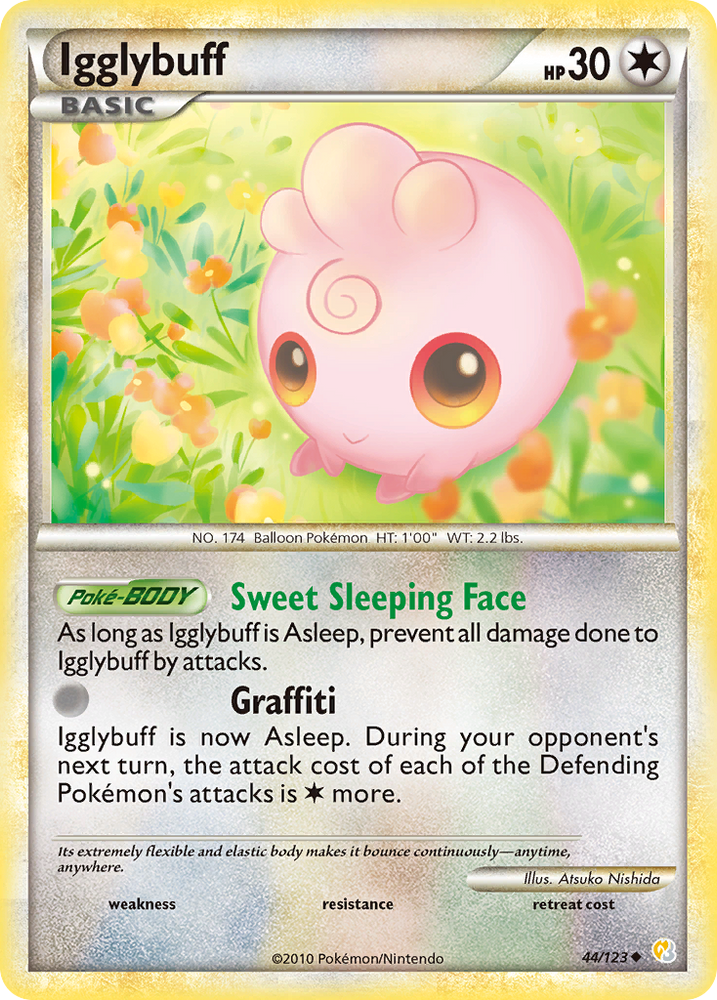 Pokemon | Igglybuff (44/123) [HeartGold & SoulSilver: Base Set] | The Nerd Merchant