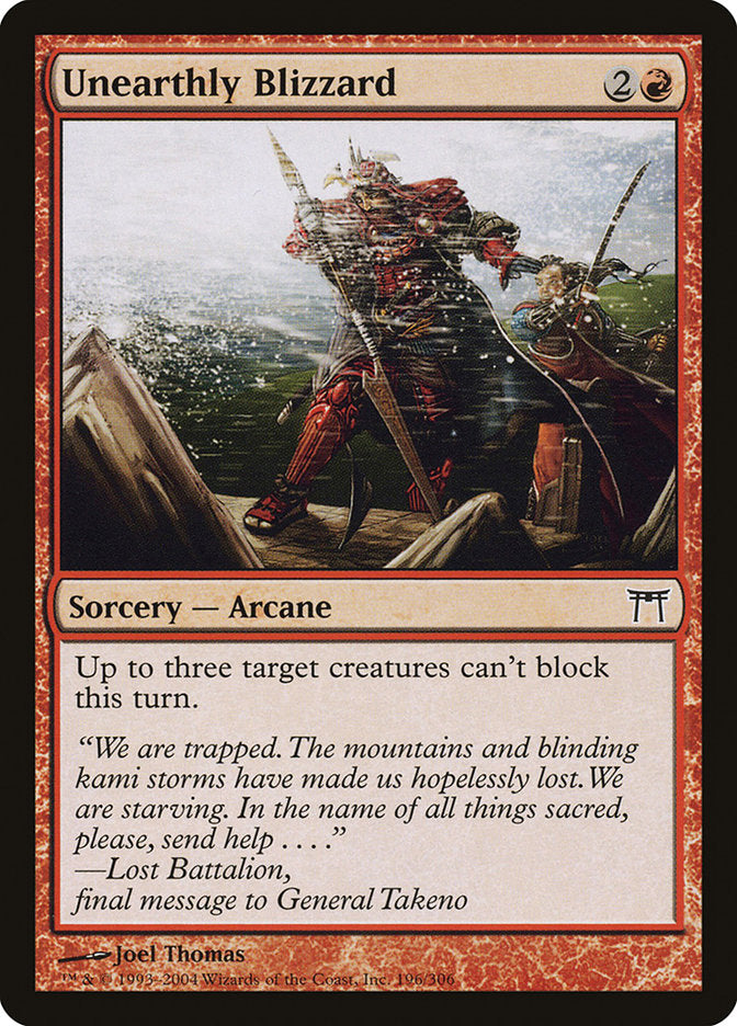 Magic | Unearthly Blizzard [Champions of Kamigawa] | The Nerd Merchant