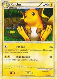 Pokemon | Raichu (10/123) (Cracked Ice Holo) [HeartGold & SoulSilver: Base Set] | The Nerd Merchant