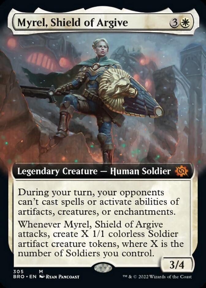 Magic | Myrel, Shield of Argive (Extended Art) [The Brothers' War] | The Nerd Merchant