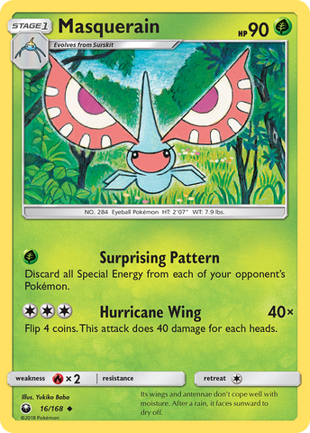 Pokemon | Masquerain (16/168) [Sun & Moon: Celestial Storm] | The Nerd Merchant