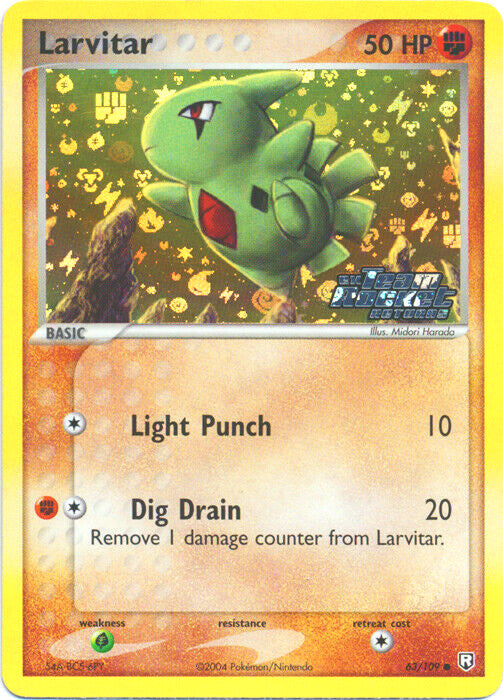 Pokemon | Larvitar (63/109) (Stamped) [EX: Team Rocket Returns] | The Nerd Merchant