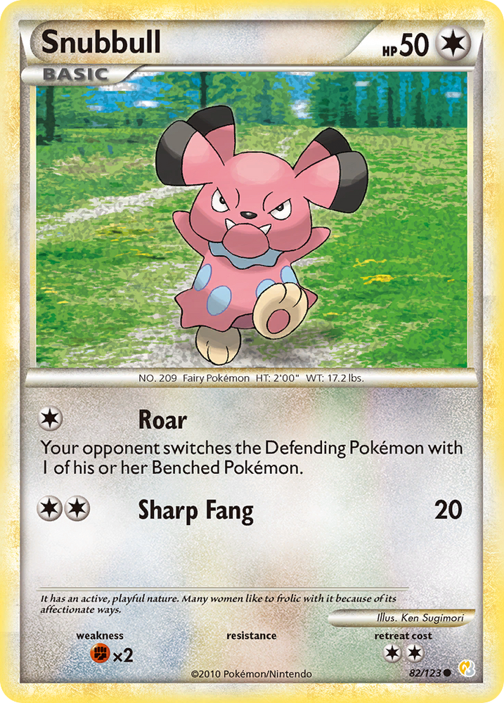 Pokemon | Snubbull (82/123) [HeartGold & SoulSilver: Base Set] | The Nerd Merchant