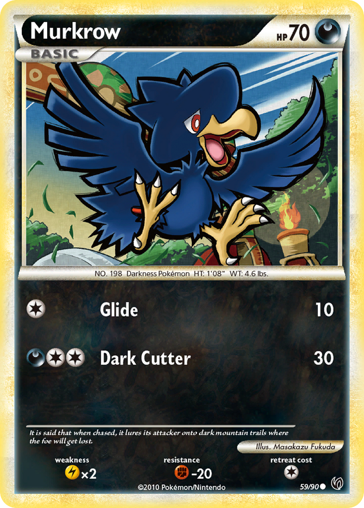Pokemon | Murkrow (59/90) [HeartGold & SoulSilver: Undaunted] | The Nerd Merchant
