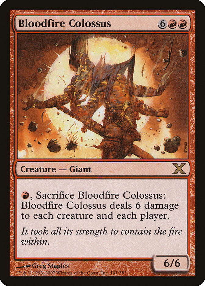 Magic | Bloodfire Colossus [Tenth Edition] | The Nerd Merchant