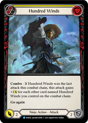 Flesh and Blood TCG | Hundred Winds (Yellow) [EVR042] (Everfest)  1st Edition Normal | The Nerd Merchant