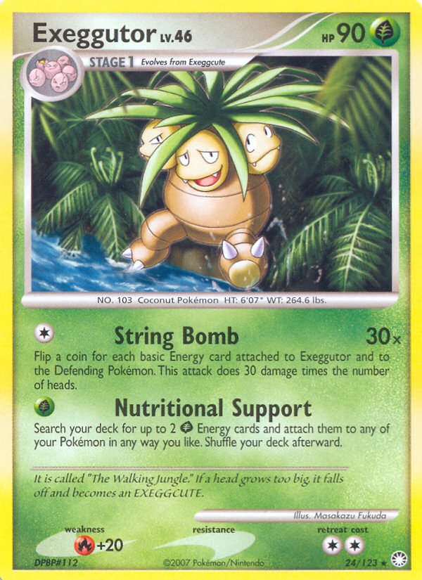 Pokemon | Exeggutor (24/123) [Diamond & Pearl: Mysterious Treasures] | The Nerd Merchant