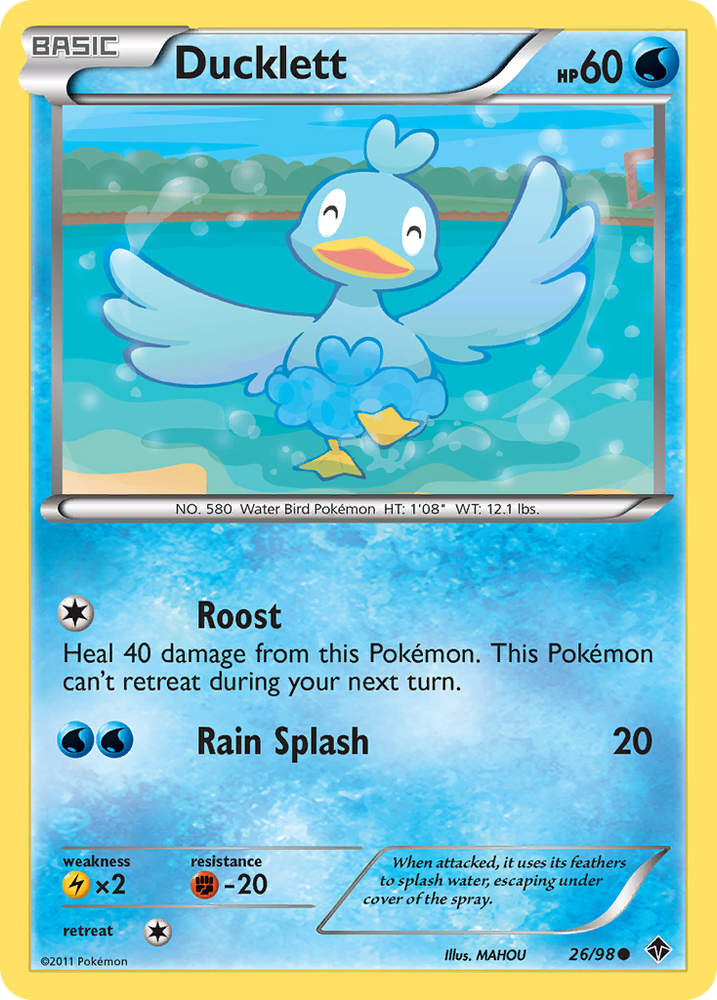Pokemon | Ducklett (26/98) [Black & White: Emerging Powers] | The Nerd Merchant
