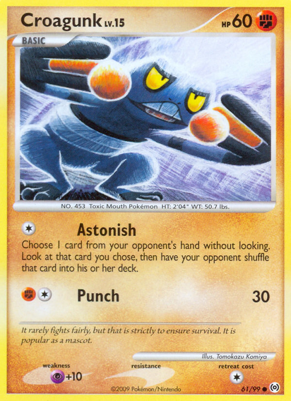 Pokemon | Croagunk (61/99) [Platinum: Arceus] | The Nerd Merchant