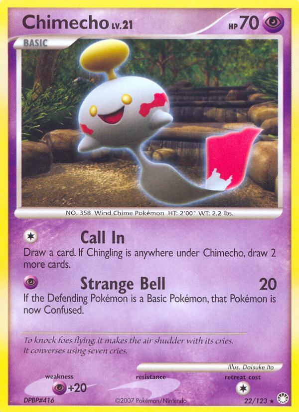 Pokemon | Chimecho (22/123) [Diamond & Pearl: Mysterious Treasures] | The Nerd Merchant