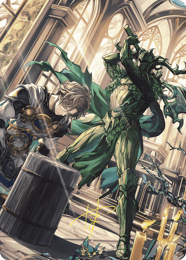 Magic | Karmic Justice Anime Art Card (Gold-Stamped Signature) [Wilds of Eldraine Art Series] | The Nerd Merchant