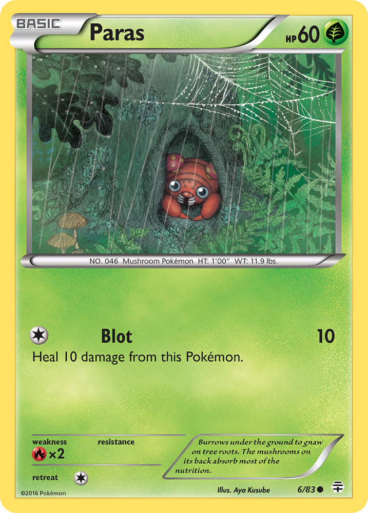 Pokemon | Paras (6/83) [XY: Generations] | The Nerd Merchant