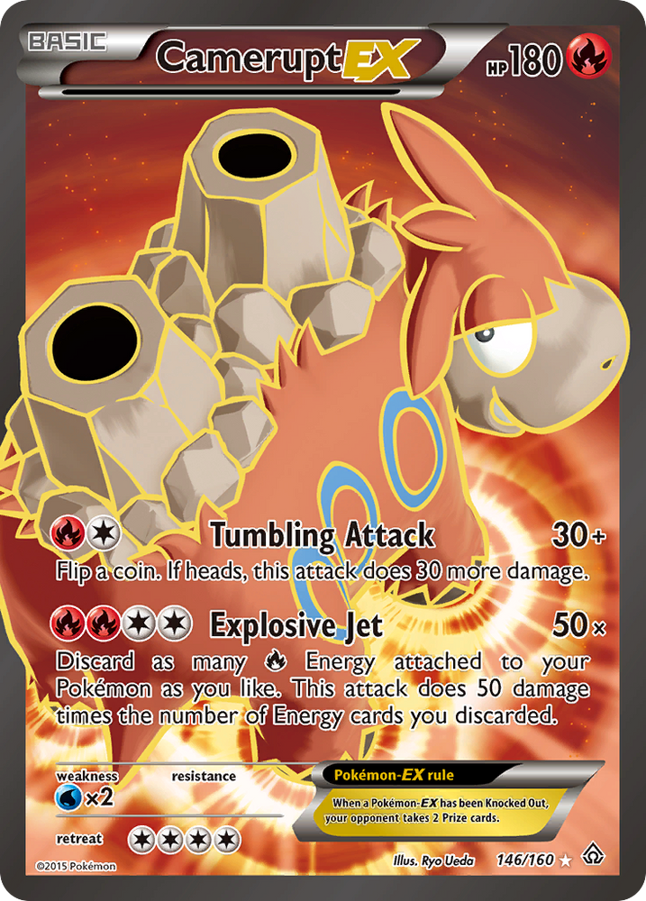 Pokemon | Camerupt EX (146/160) [XY: Primal Clash] | The Nerd Merchant
