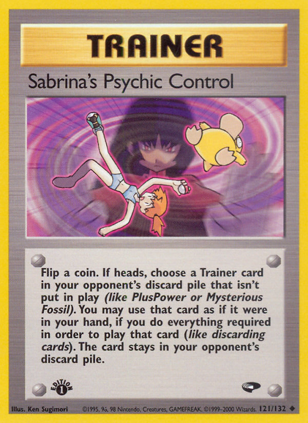 Pokemon | Sabrina's Psychic Control (121/132) [Gym Challenge 1st Edition] | The Nerd Merchant