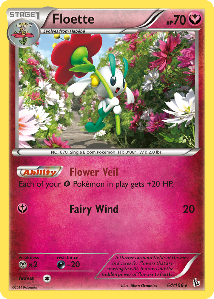 Pokemon | Floette (64/106) [XY: Flashfire] | The Nerd Merchant