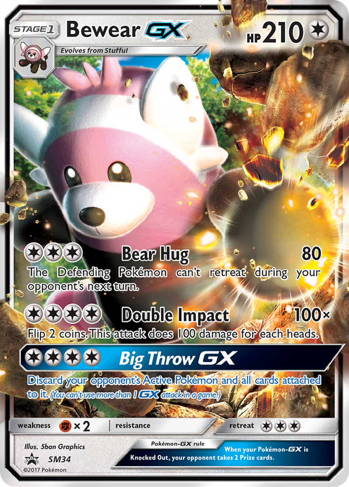 Pokemon | Bewear GX (SM34) [Sun & Moon: Black Star Promos] | The Nerd Merchant