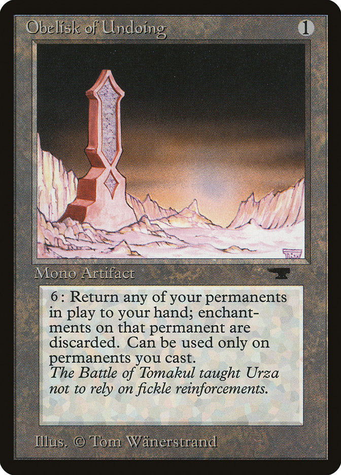 Magic | Obelisk of Undoing [Antiquities] | The Nerd Merchant
