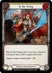 Flesh and Blood TCG | In the Swing (Yellow) [EVR064] (Everfest)  1st Edition Rainbow Foil | The Nerd Merchant