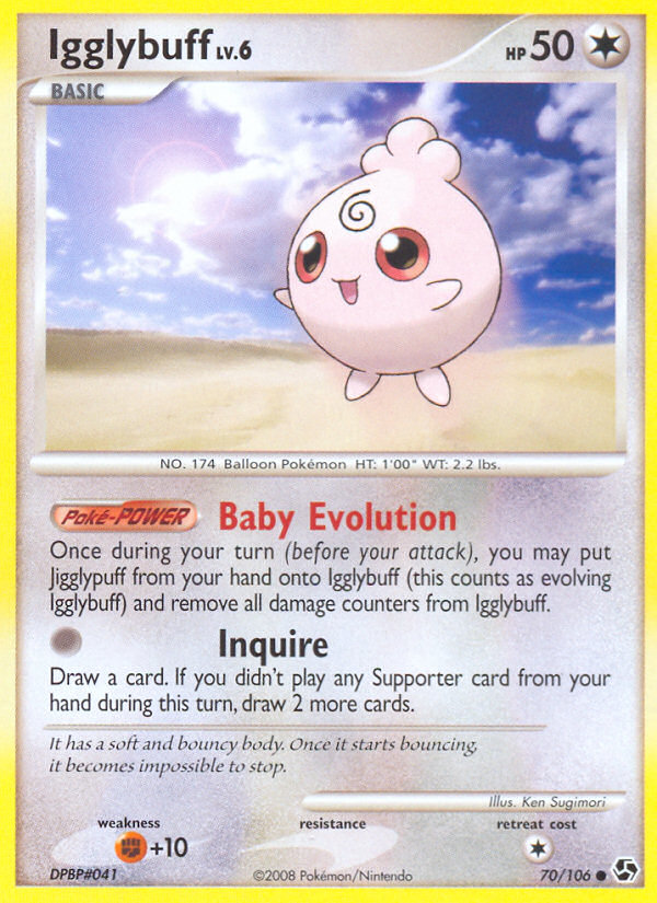 Pokemon | Igglybuff (70/106) [Diamond & Pearl: Great Encounters] | The Nerd Merchant