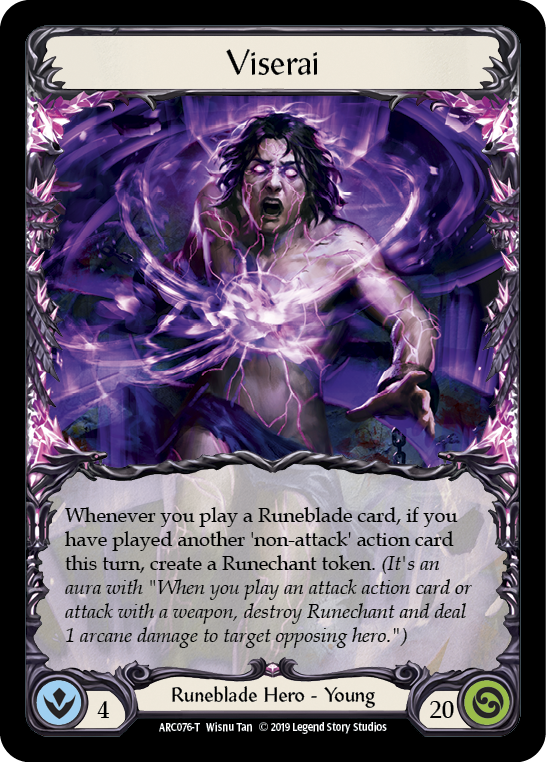 Flesh and Blood TCG | Viserai [ARC076-T] (Arcane Rising)  1st Edition Normal | The Nerd Merchant